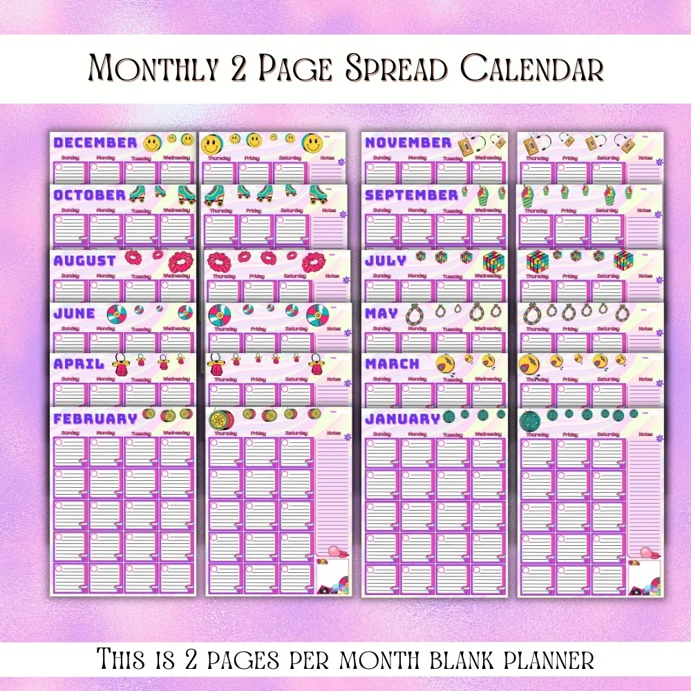Colorful Road Trip Planner Binder